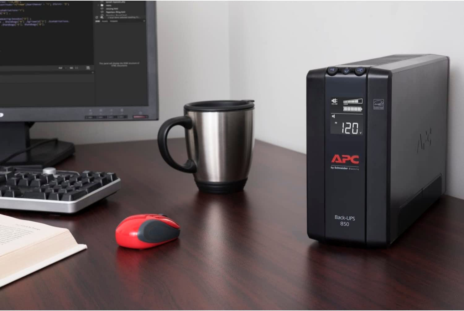 Back-Ups Pro 850VA UPS Battery Backup & Surge Protector, BX850M Backup Battery Power Supply